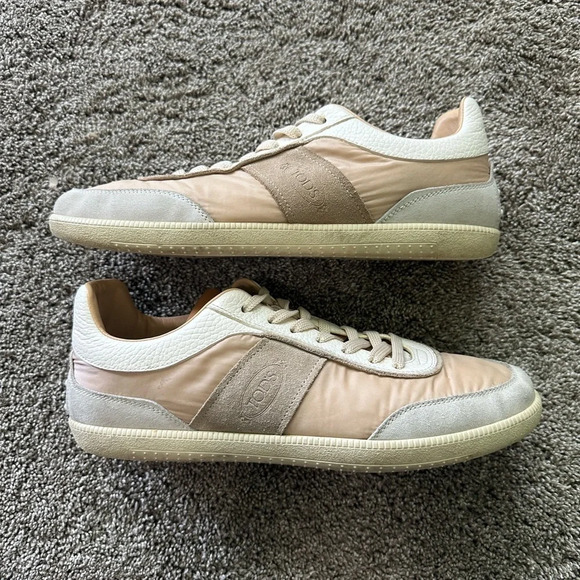 Tod’s Cassetta Patchwork Suede Low-Top Sneakers. Size 42 (12). - Picture 7 of 9